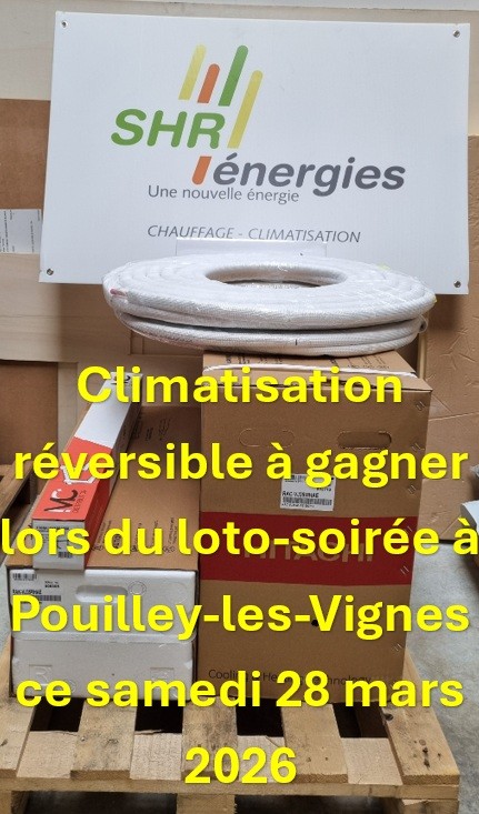 Participation au "Loto - soirée" à Pouilley-les-vignes (une climatisation réversible à gagner !)